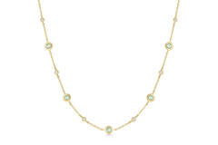  Ripple Joy - Silber / 14kt GP - Zirkonia - 45cm
